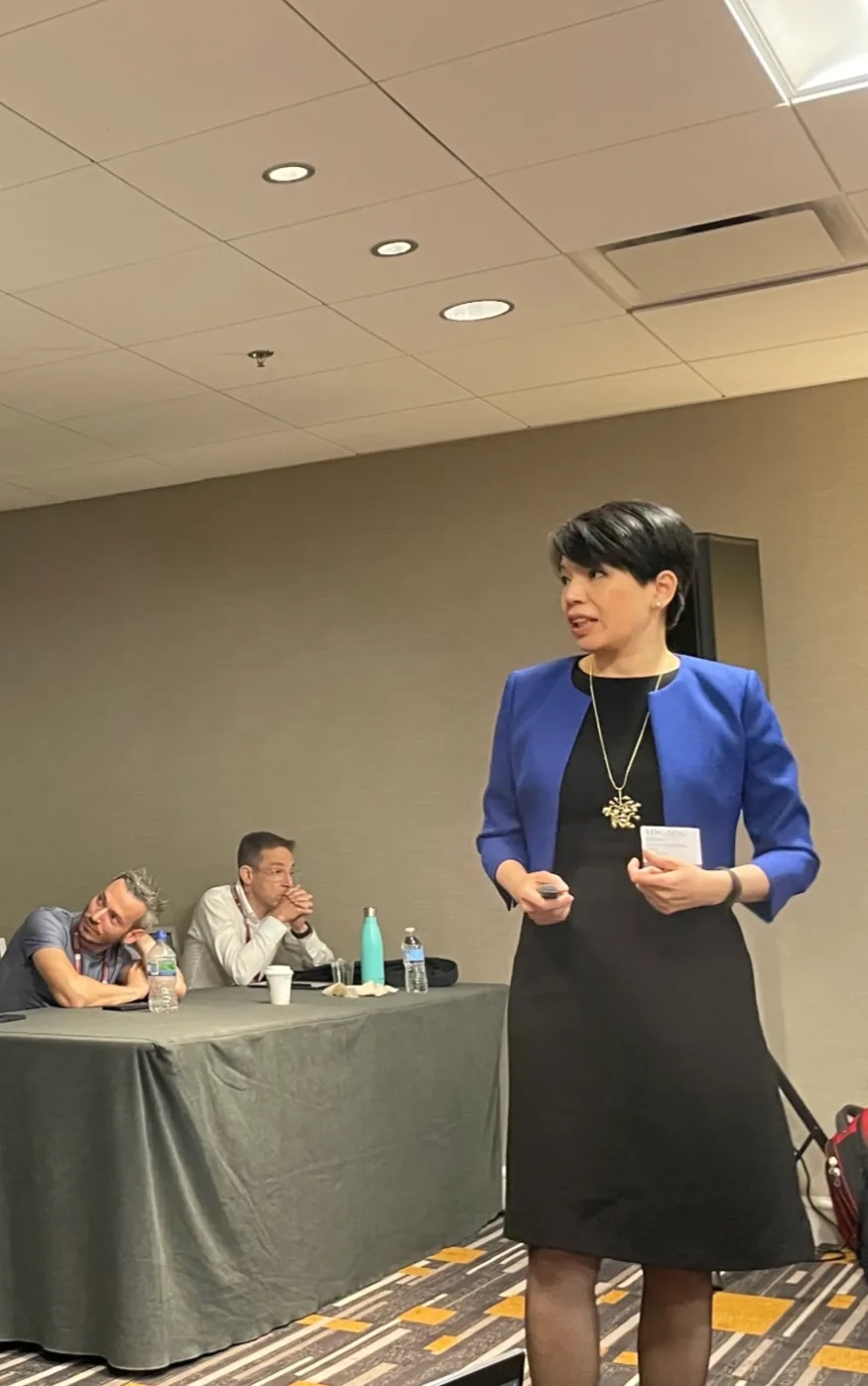 Panelist presenting during the Web3 Decentralization symposium