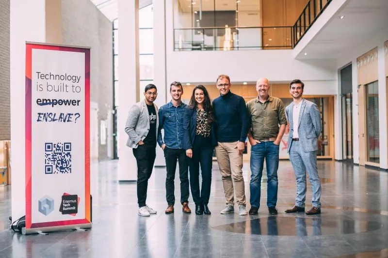 Erasmus Tech Community organizers in a group portrait
